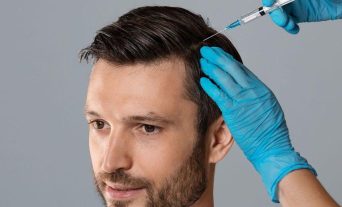 Man getting Micro Needling in Allen Tx